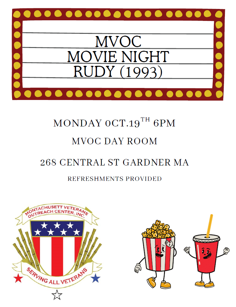 Rudy- movie night flyer
